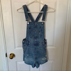 Denim overalls